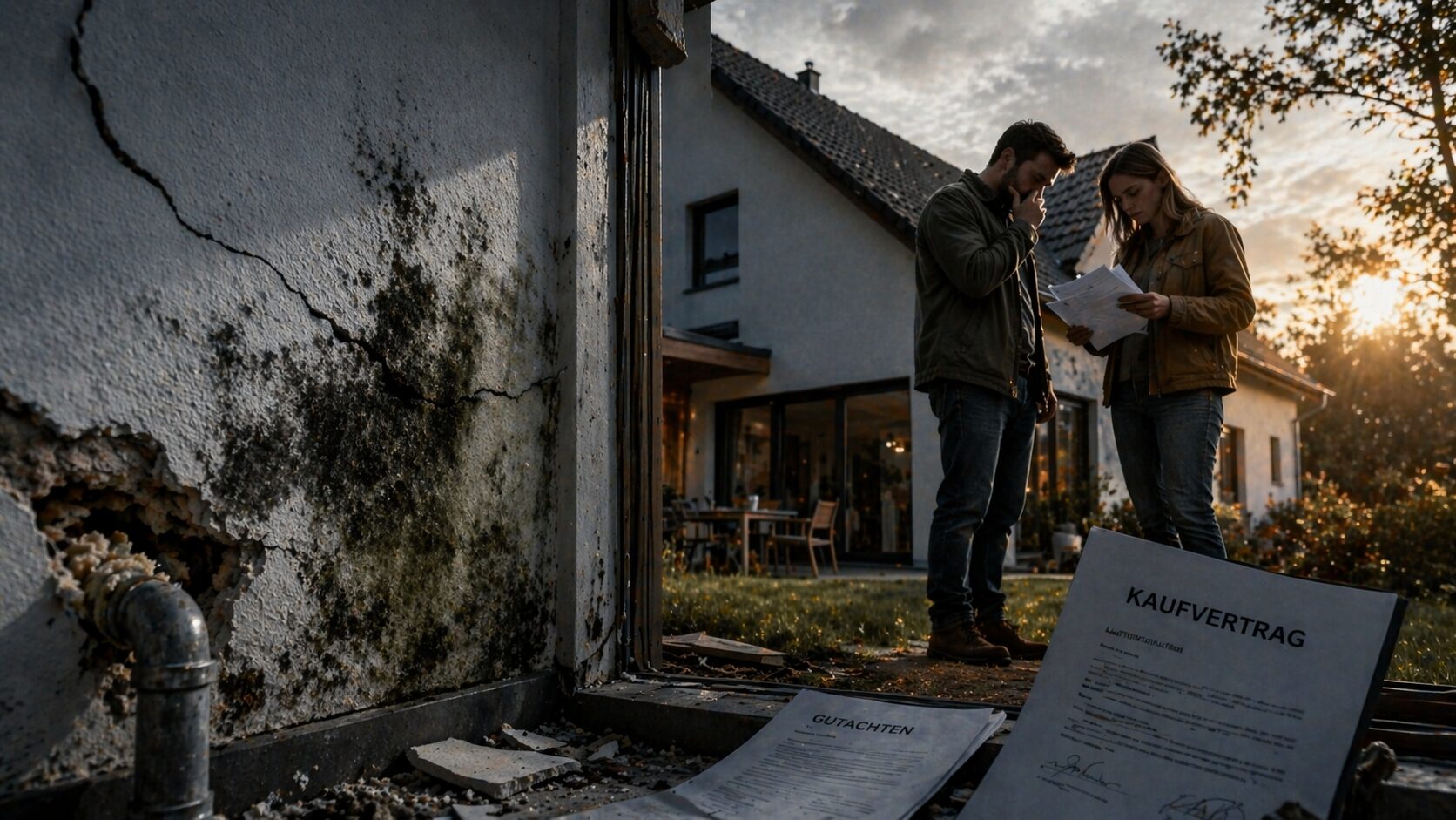 Hauskauf-Mängel: Was tun, wenn der Traum vom Haus zum Albtraum wird?