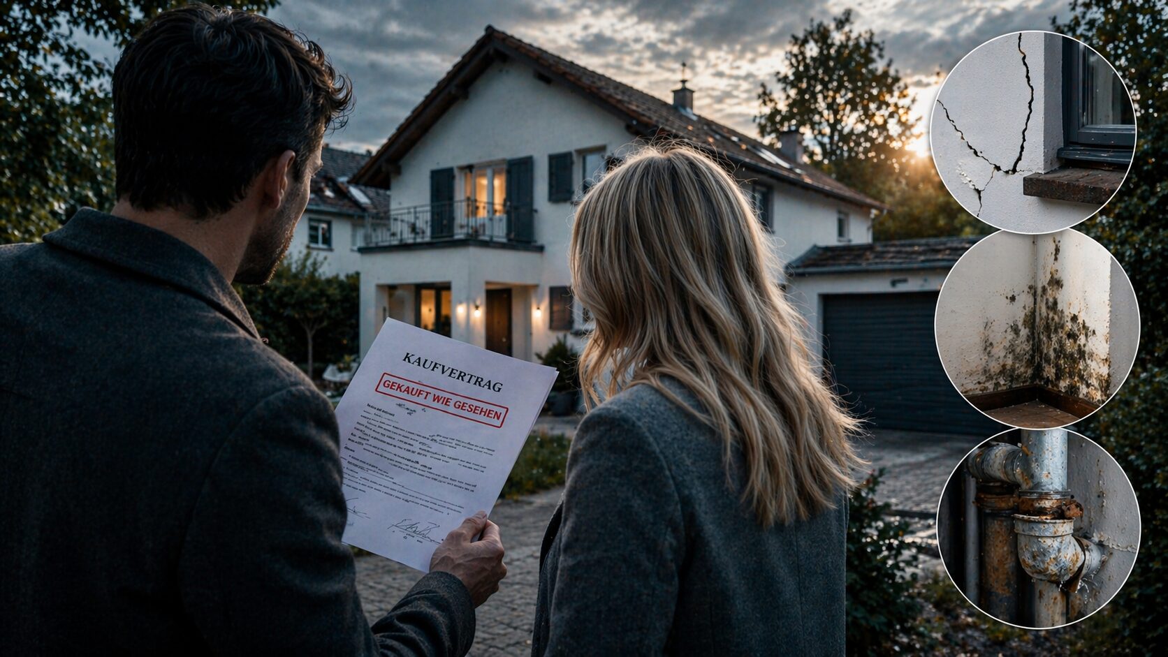 Gekauft wie gesehen“ beim Hauskauf, Was bei verdeckten Mängeln gilt